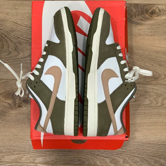 Nike Dunk Low Retro PRM "Medium Olive Hemp" (USED, Size 9.5M) - Picture 4 of 8